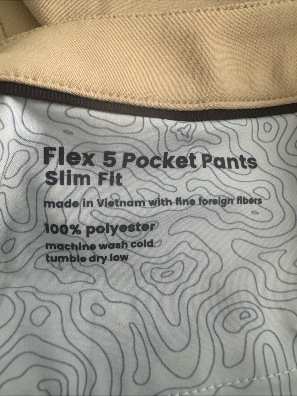 Birddogs Men's Slim Fit 5 Flex Pocket Pants 32x32 Classic Khaki New - Picture 6 of 6